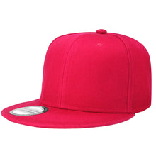 Load image into Gallery viewer, Hip Hop Style Snapback Hat Flat Bill Adjustable Size - Hot Pink