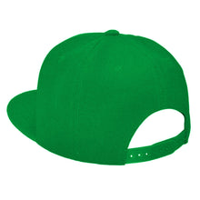 Load image into Gallery viewer, Hip Hop Style Snapback Hat Flat Bill Adjustable Size - Kelly Green