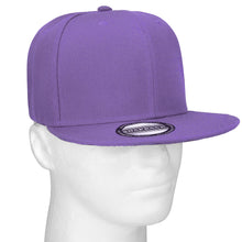 Load image into Gallery viewer, Hip Hop Style Snapback Hat Flat Bill Adjustable Size - Lavender