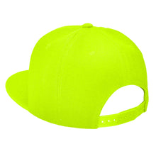 Load image into Gallery viewer, Hip Hop Style Snapback Hat Flat Bill Adjustable Size - Neon Green