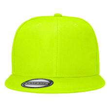 Load image into Gallery viewer, Hip Hop Style Snapback Hat Flat Bill Adjustable Size - Neon Green