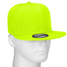 Load image into Gallery viewer, Hip Hop Style Snapback Hat Flat Bill Adjustable Size - Neon Green