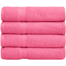 Load image into Gallery viewer, Falari 4-Pack Bath Towel 27x54 - Pink