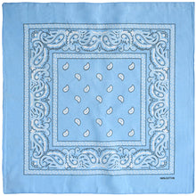 Load image into Gallery viewer, 12-Pack Bandana Headband - Sky Blue