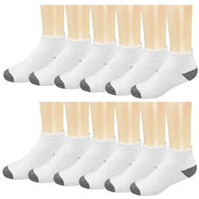 Load image into Gallery viewer, 12-Pack Men&#39;s Ultimate Cushioned Cotton Ankle Socks