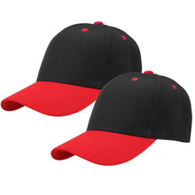 Load image into Gallery viewer, 2-Pack Baseball Dad Cap Adjustable Size Perfect for Running Workouts and Outdoor Activities