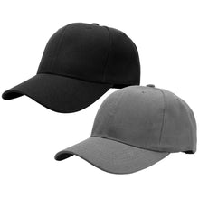 Load image into Gallery viewer, 2-Pack Baseball Dad Cap Adjustable Size Perfect for Running Workouts and Outdoor Activities