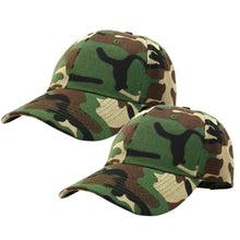 Load image into Gallery viewer, 2-Pack Baseball Dad Cap Adjustable Size Perfect for Running Workouts and Outdoor Activities