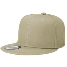 Load image into Gallery viewer, Hip Hop Style Snapback Hat Flat Bill Adjustable Size - Khaki