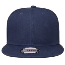 Load image into Gallery viewer, Hip Hop Style Snapback Hat Flat Bill Adjustable Size - Navy