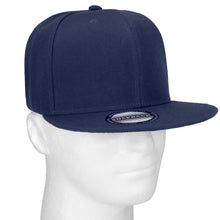 Load image into Gallery viewer, Hip Hop Style Snapback Hat Flat Bill Adjustable Size - Navy
