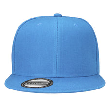 Load image into Gallery viewer, Hip Hop Style Snapback Hat Flat Bill Adjustable Size - Sky Blue