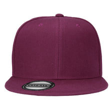 Load image into Gallery viewer, Hip Hop Style Snapback Hat Flat Bill Adjustable Size - Wine