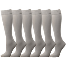 Load image into Gallery viewer, 6 Pairs Women Trouser Socks Stretchy Spandex Opaque Knee High